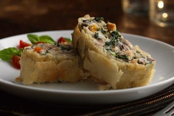 Mushroom and ricotta bake recipe